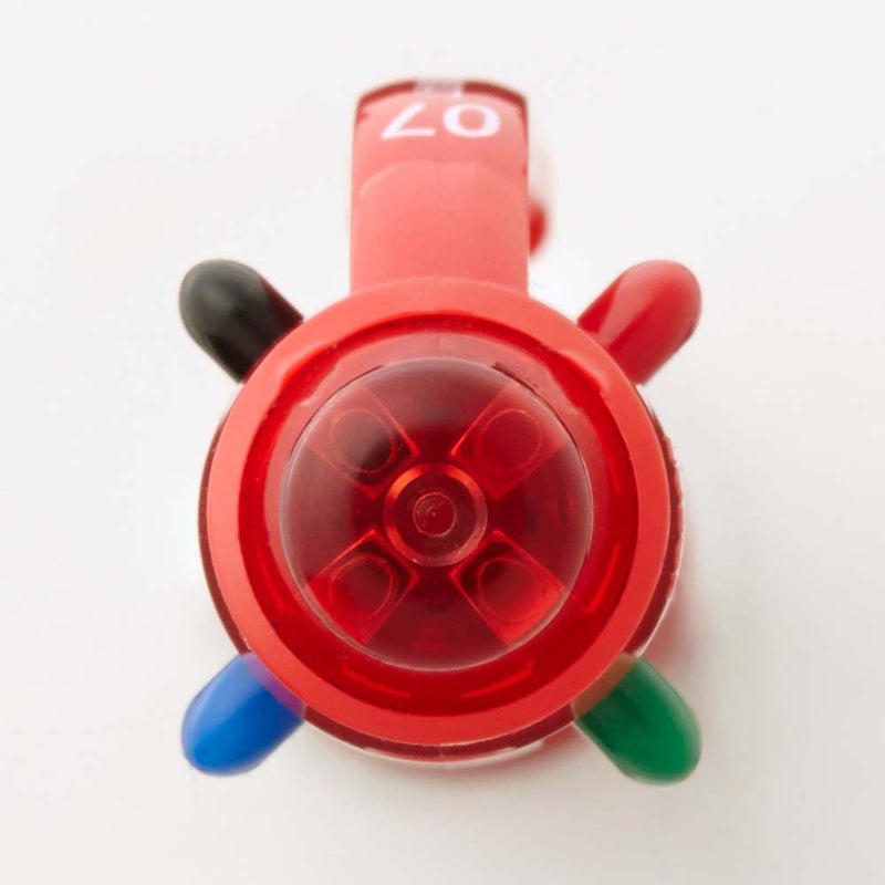 Pentel Ballpoint Pen Vicuna, Fine, Black, Red, Blue, Green, Red (BXC47B) - Image 3